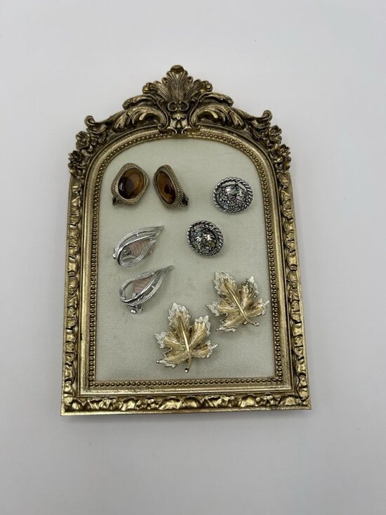 Sarah Coventry Jewelry - Vintage Sarah Coventry Clip On Earrings Set of 4 Mixed Designs Jewelry Leaves